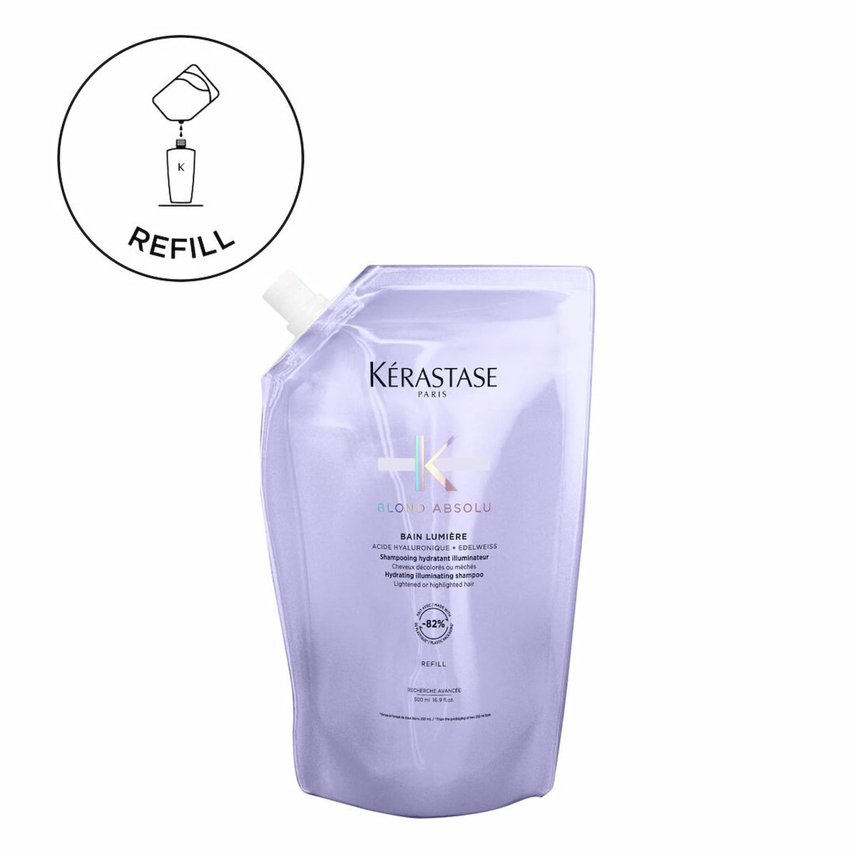 Kerastase Blond Absolu Refill Bain Lumiere Σαμπουάν Ενυδάτωσης Για Ξανθά Μαλλιά 500ml 2