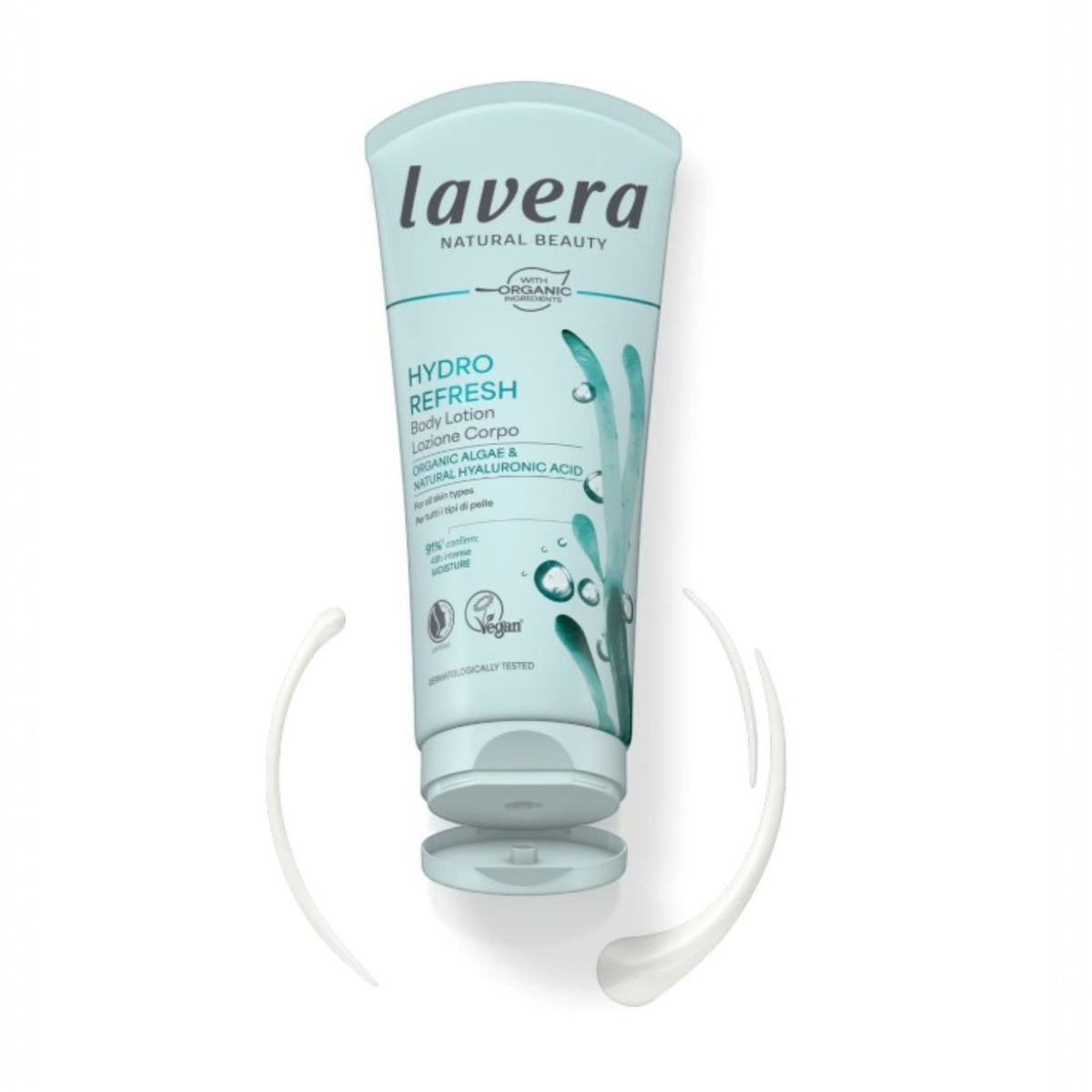 Lavera Hydro Refresh Body Lotion Λοσιόν Σώματος με Βιολογικά Φύκια και Υαλουρονικό Οξύ 200ml 2