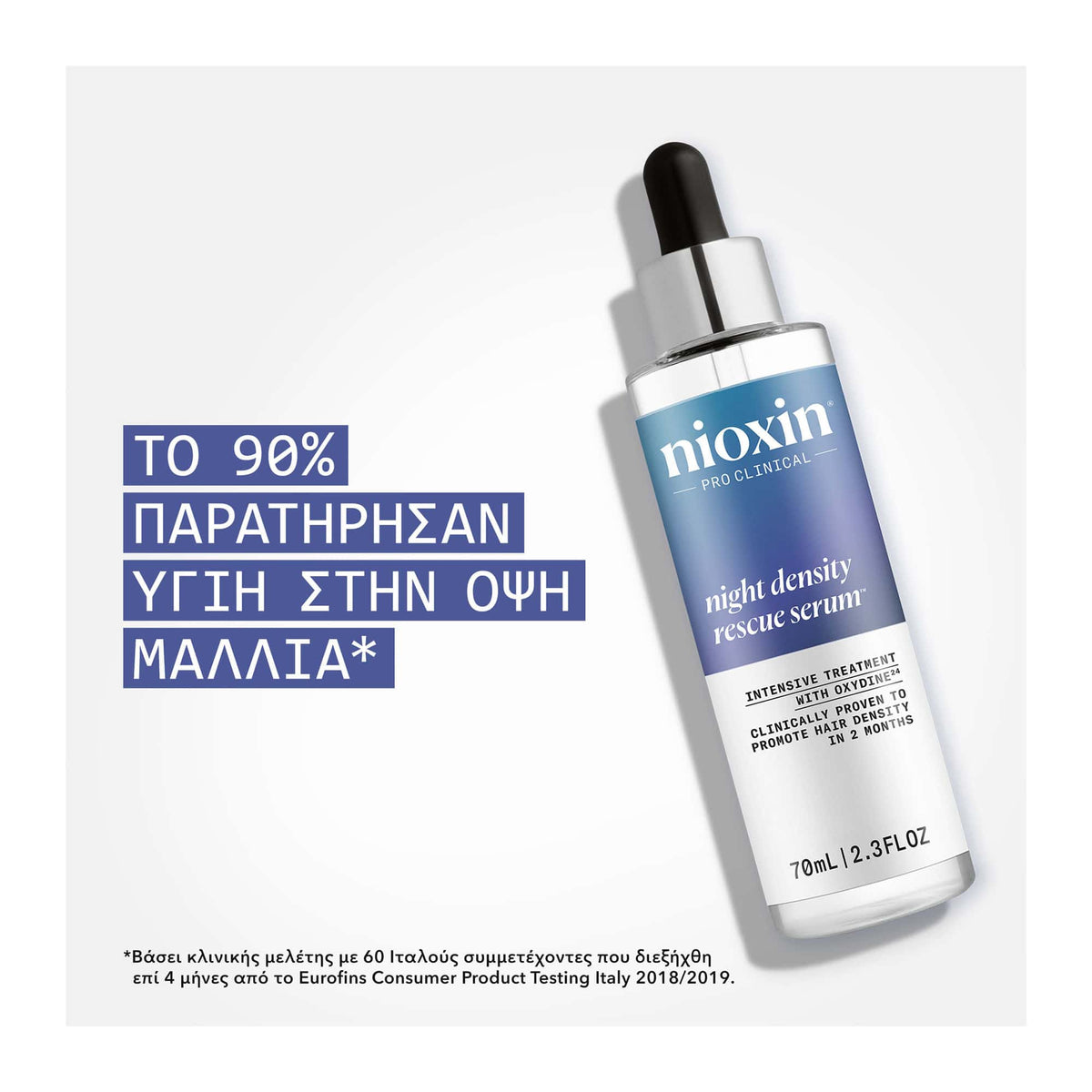 Nioxin Night Density Rescue Ορός Νυκτός για Πύκνωση 70ml