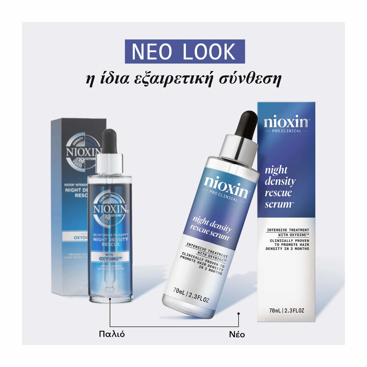 Nioxin Night Density Rescue Ορός Νυκτός για Πύκνωση 70ml
