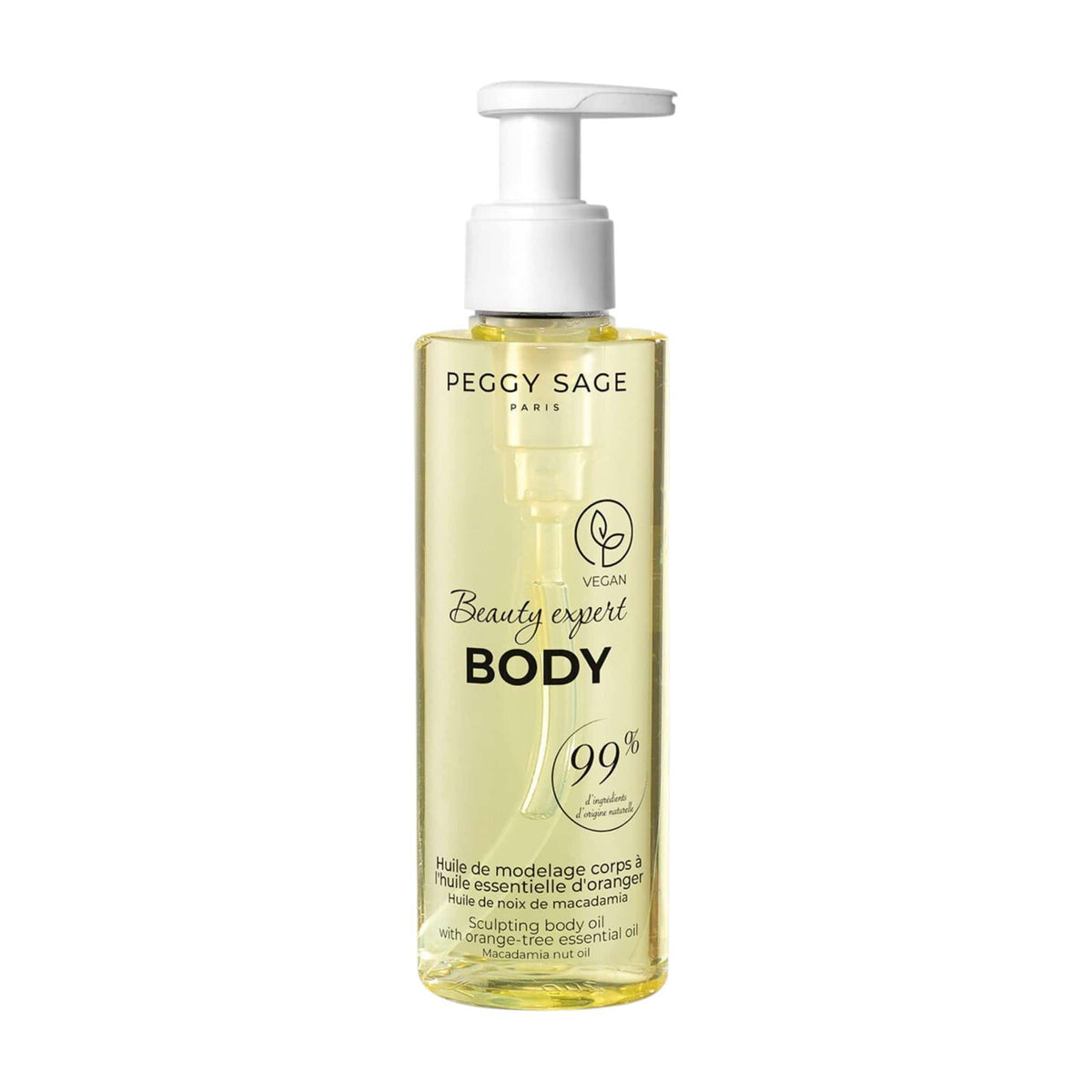 Peggy Sage Sculpting Body Oil With Orange Tree Essential Oil Έλαιο Μασάζ για το Σώμα 200ml 1
