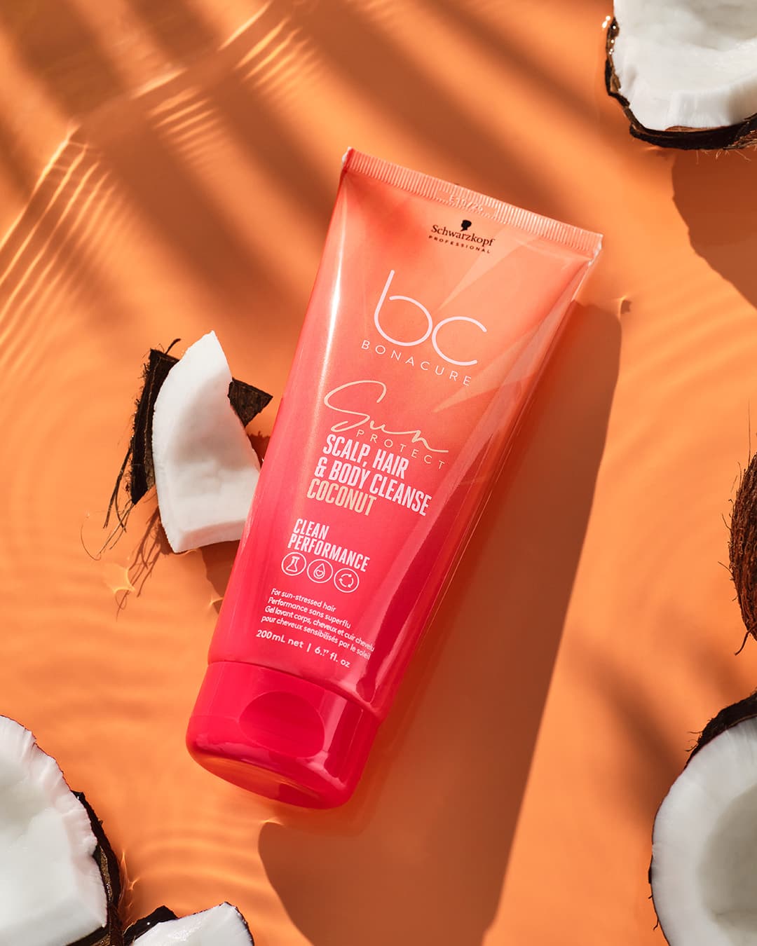 Schwarzkopf Professional BC Bonacure Sun Protect 3-in-1 Scalp, Hair & Body Cleanse 200ml
