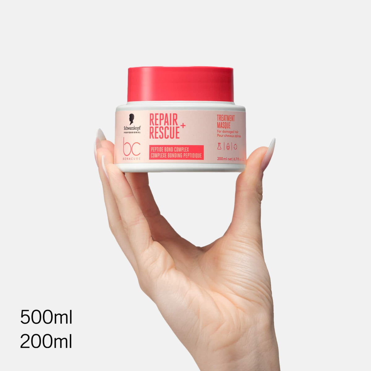 Schwarzkopf Professional BC Bonacure Repair Rescue+ Treatment Μάσκα Επανόρθωσης για Ταλαιπωρημένα Μαλλιά 200ml 2