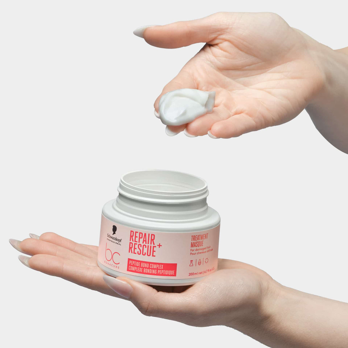 Schwarzkopf Professional BC Bonacure Repair Rescue+ Treatment Μάσκα Επανόρθωσης για Ταλαιπωρημένα Μαλλιά 200ml 3