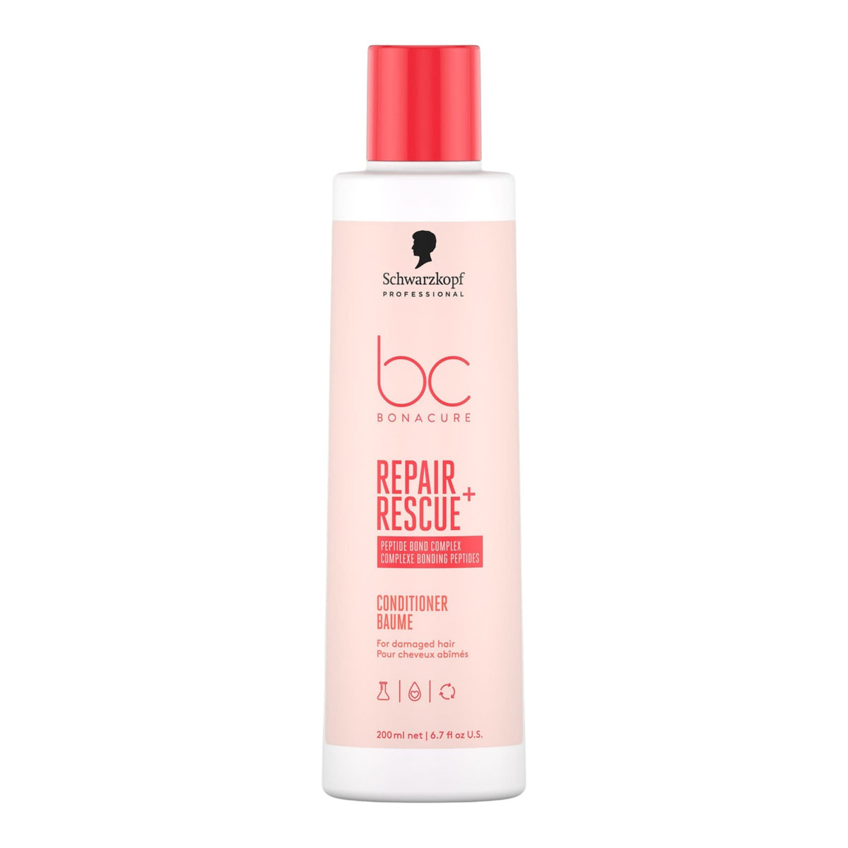 Schwarzkopf Professional BC Bonacure Repair Rescue+ Conditioner Μαλακτική Κρέμα Επανόρθωσης για Ταλαιπωρημένα Μαλλιά 200ml 1