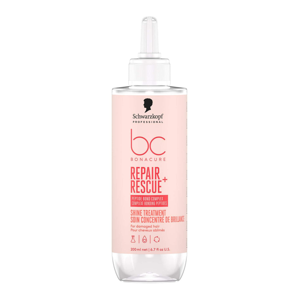 Schwarzkopf Professional BC Bonacure Repair Rescue+ Shine Treatment Θεραπεία Λάμψης για Ταλαιπωρημένα Μαλλιά 200ml 1