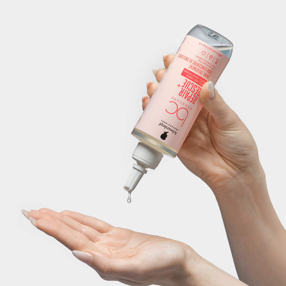 Schwarzkopf Professional BC Bonacure Repair Rescue+ Shine Treatment Θεραπεία Λάμψης για Ταλαιπωρημένα Μαλλιά 200ml 4