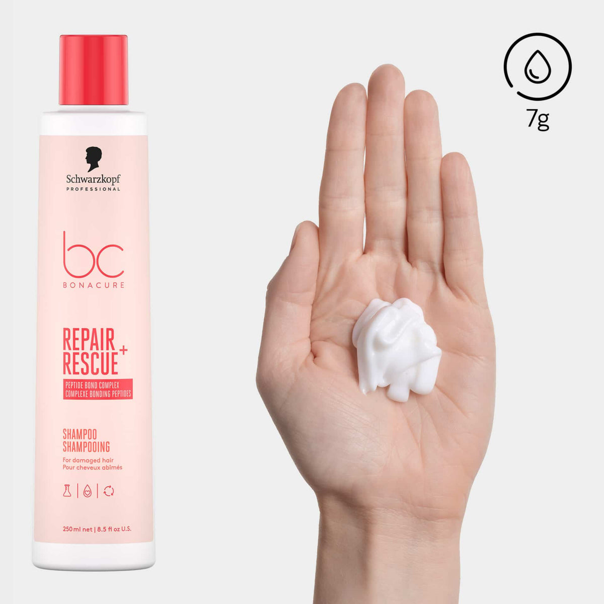Schwarzkopf Professional BC Bonacure Repair Rescue+ Shampoo Σαμπουάν Επανόρθωσης για Ταλαιπωρημένα Μαλλιά 1000ml 3