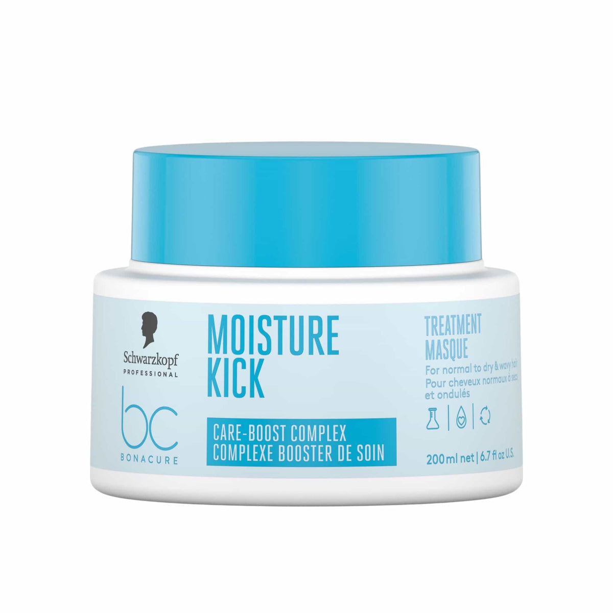 Schwarzkopf Professional BC Bonacure Moisture Kick Care Boost Complex Treatment Μάσκα Ενυδάτωσης για Ξηρά Μαλλιά 200ml 1