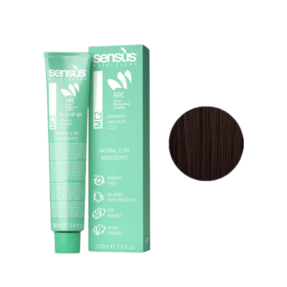 Sensus Mc2 Permanent Hair Color Βαφή Χωρίς Αμμωνία 100ml