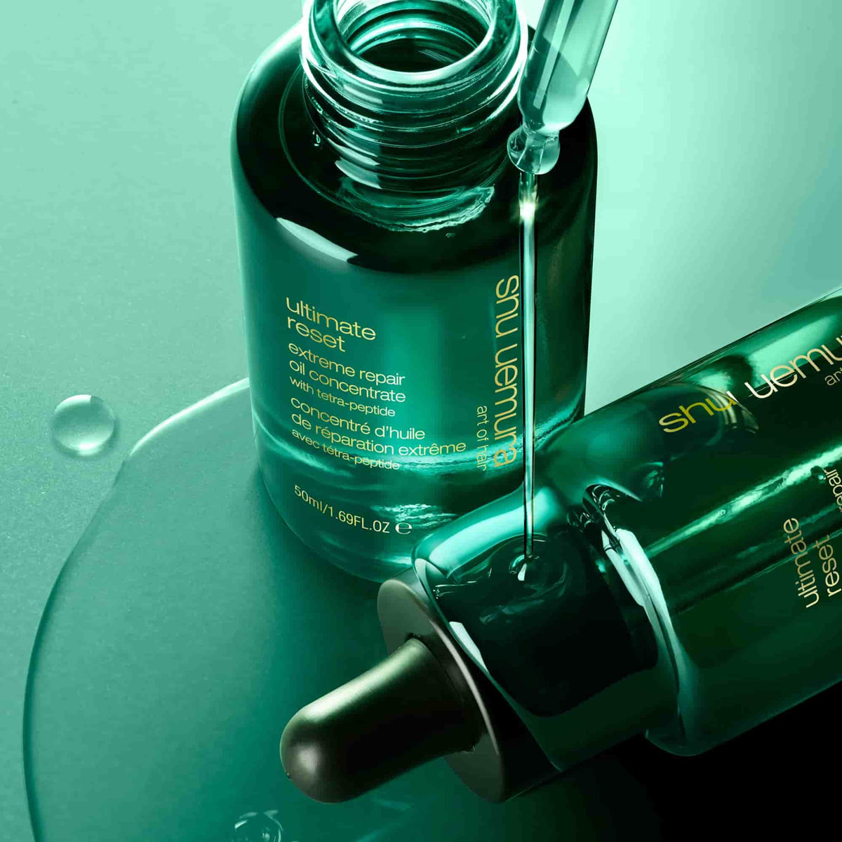 Shu Uemura Art of Hair Ultimate Reset Oil Έλαιο Επανόρθωσης για Πολύ Ταλαιπωρημένα Μαλλιά 50ml 2