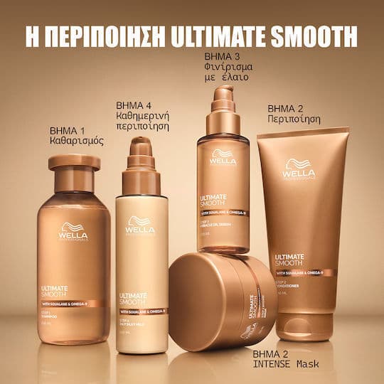 Wella Professionals Ultimate Smooth 24/7 Silky Milk Γαλάκτωμα Λείανσης και Προστασίας 100ml 5