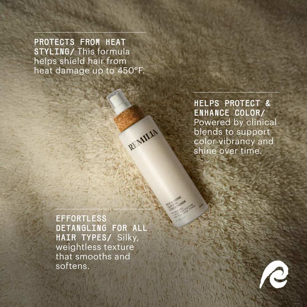 Remilia Hair Rice & Shine Leave-in Conditioner για Όλους τους Τύπος Μαλλιών 200ml 3