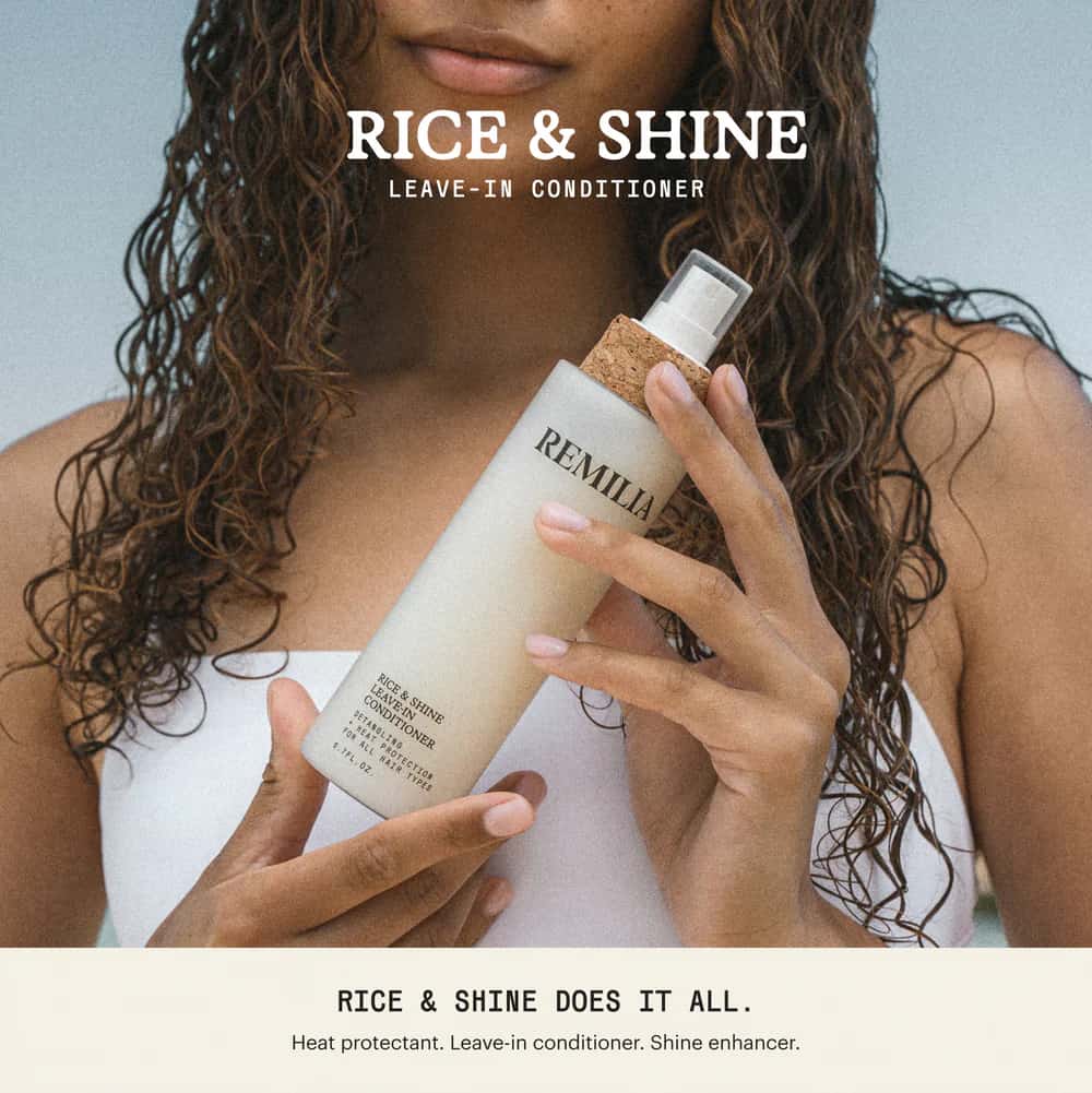 Remilia Hair Rice & Shine Leave-in Conditioner για Όλους τους Τύπος Μαλλιών 200ml 4