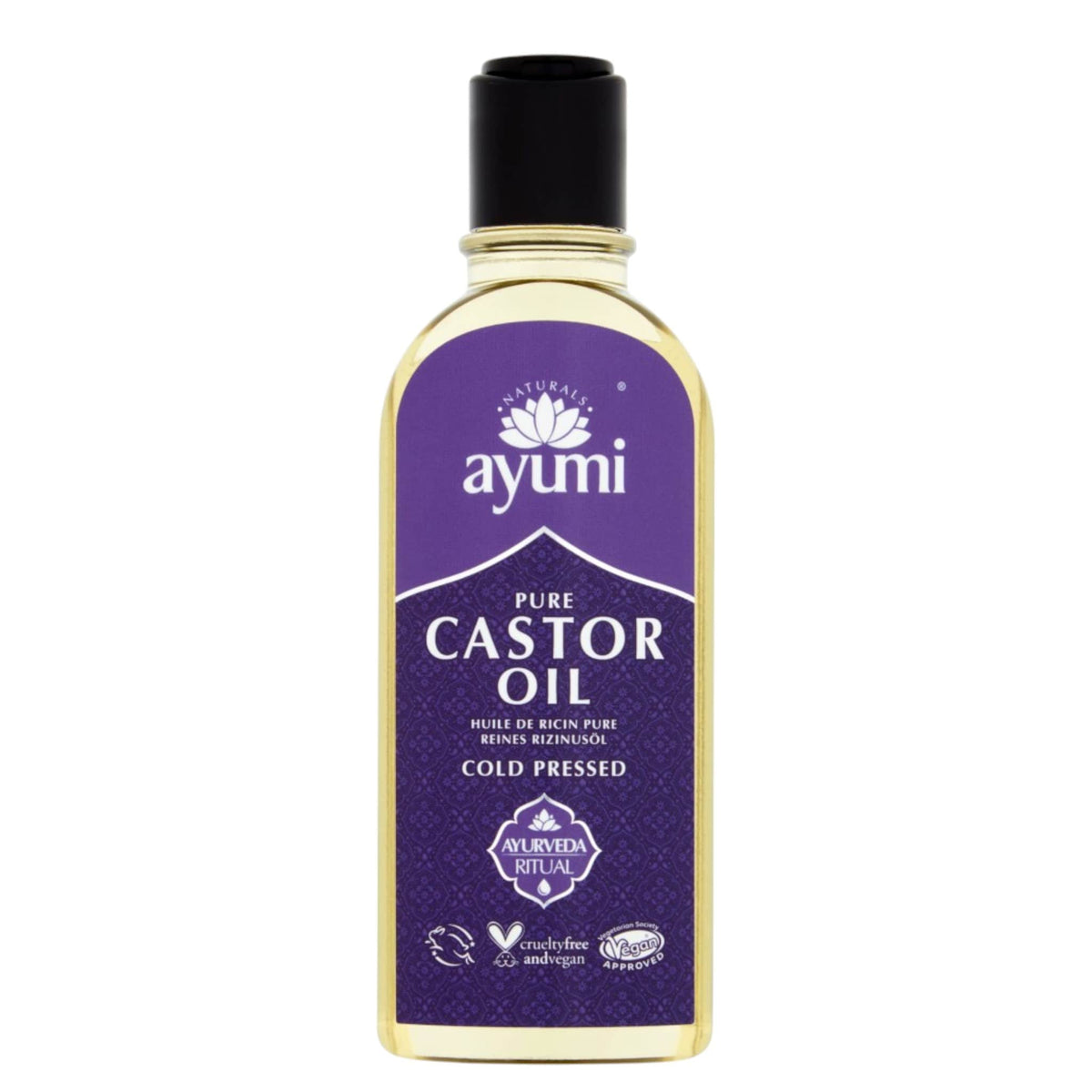 Ayumi Pure Castor Oil Βιολογικό Καστορέλαιο Ψυχρής Έκθλιψης 150ml