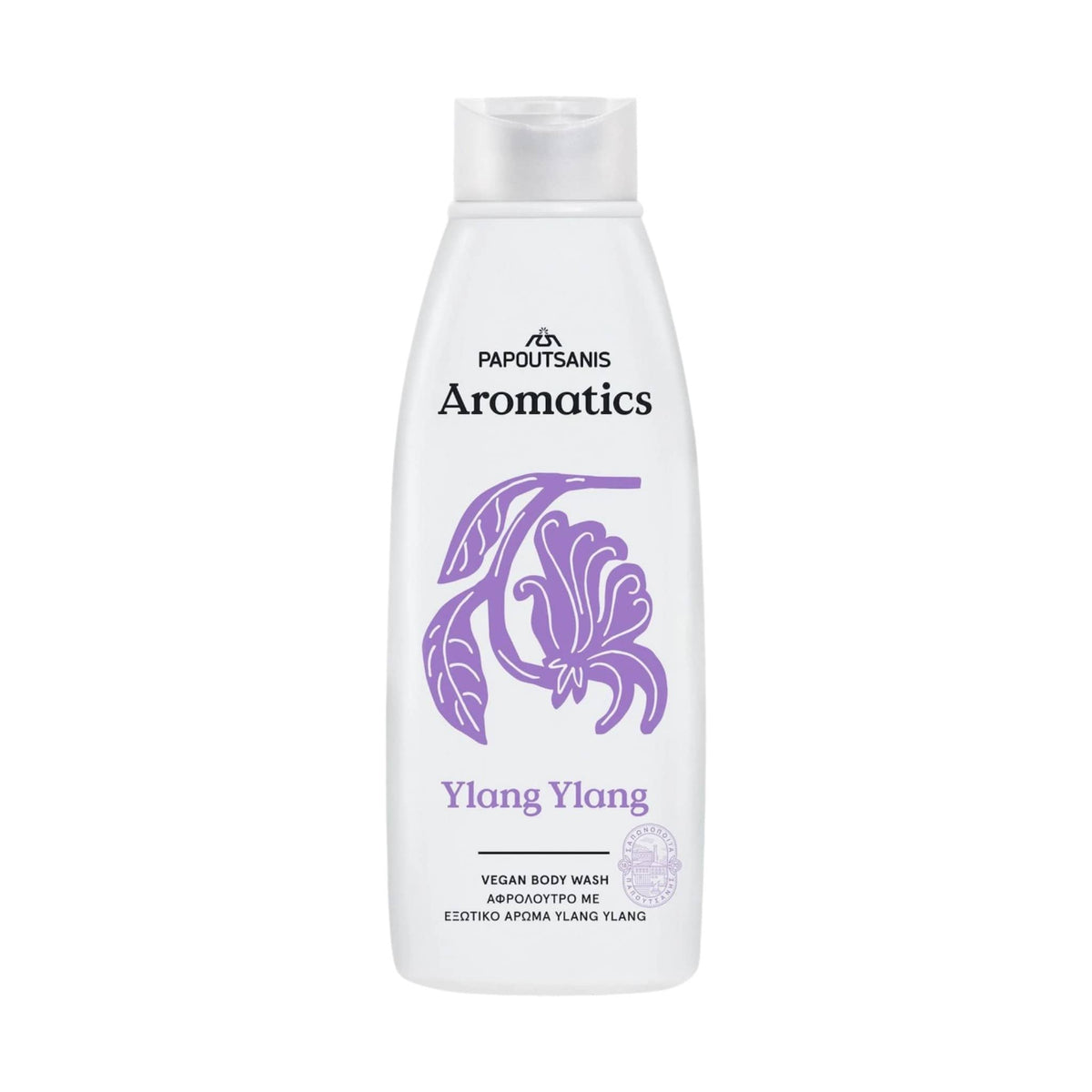 Papoutsanis Aromatics Ylang Ylang Body Wash Κρεμώδες Αφρόλουτρο 650ml 1