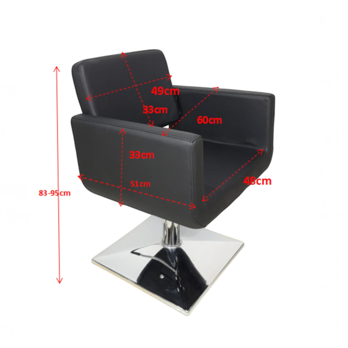 Salon Pro Economy Styling Chair Dalia White Gold 6205 by GL 2
