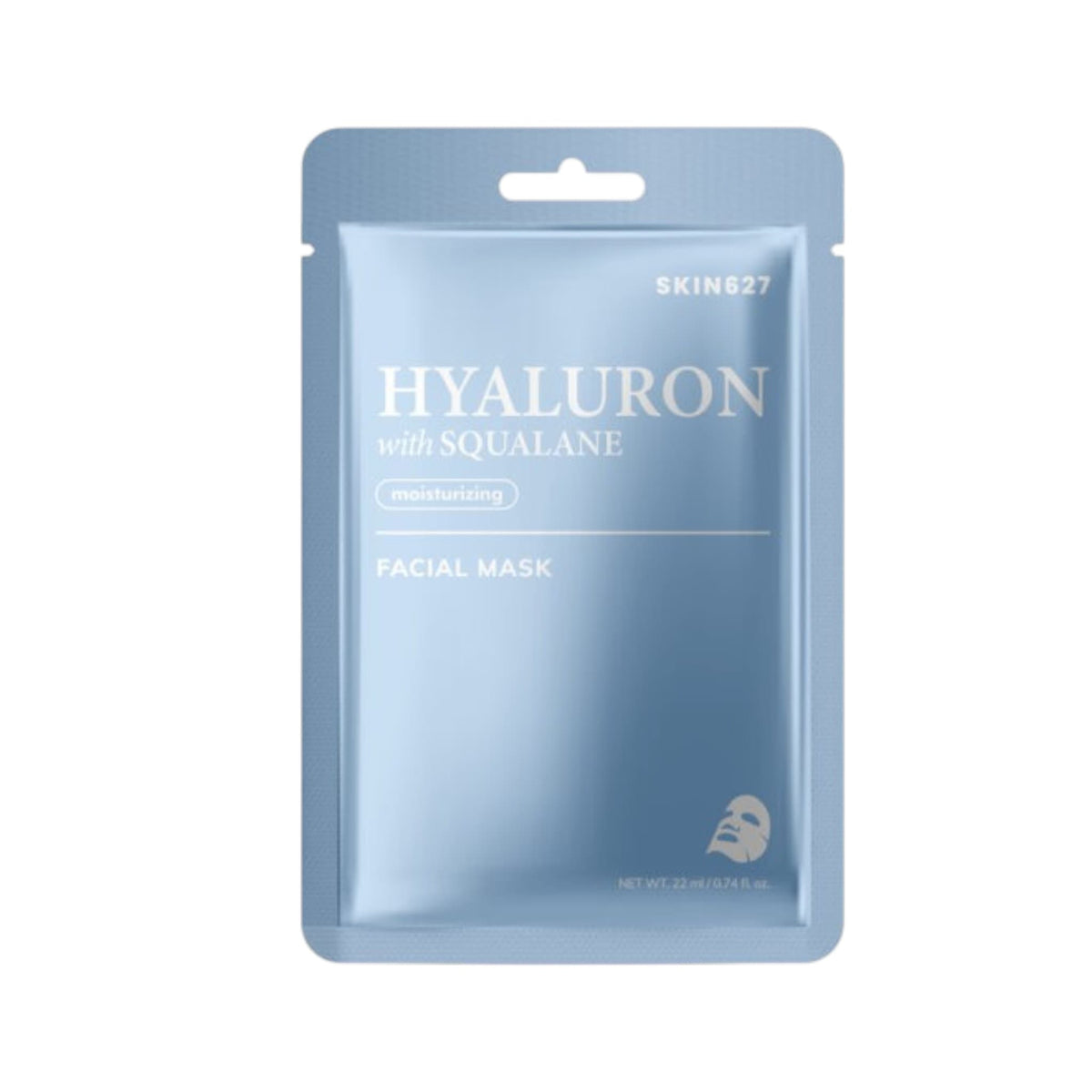 SKIN627 Moisturizing Face Mask Hyaluron with Squalane Ενυδατική Μάσκα Προσώπου με Υαλουρονικό Οξύ & Σκουαλάνιο 22ml 1