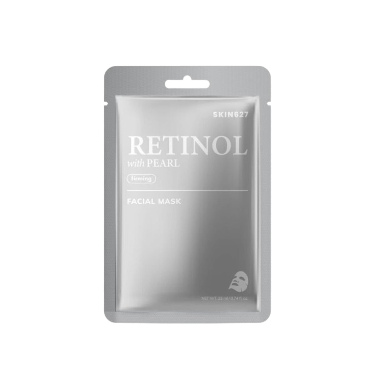 SKIN627 Retinol with Pearl Sheet Mask Μάσκα Προσώπου Αναζωογόνησης & Λάμψης 22ml 1