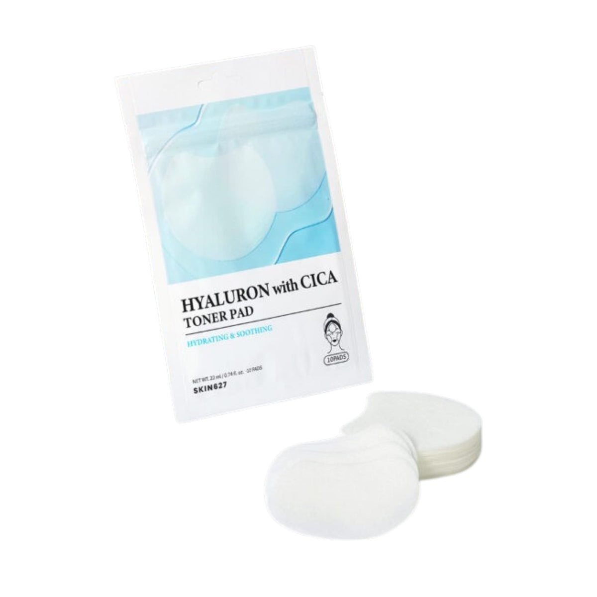 SKIN627 Hyaluron with Cica Toner Pad Ενυδατικά & Καταπραϋντικά Toner Pads 10τμχ 1