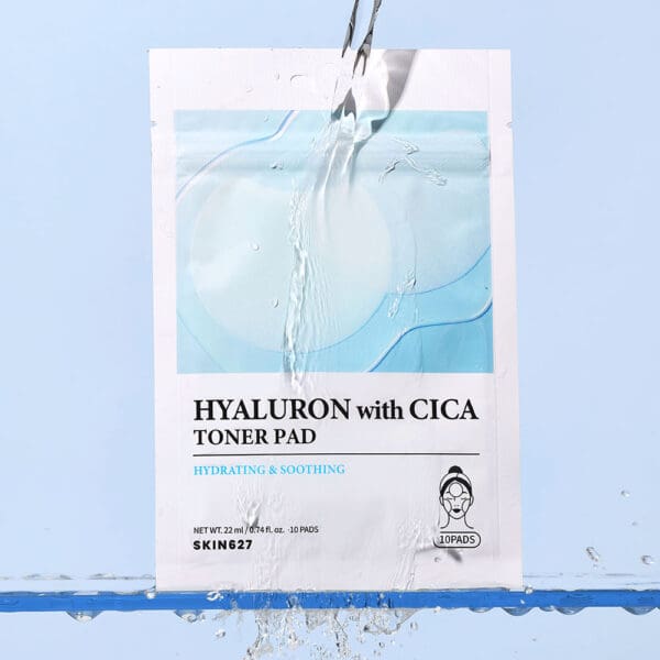 SKIN627 Hyaluron with Cica Toner Pad Ενυδατικά & Καταπραϋντικά Toner Pads 10τμχ 2