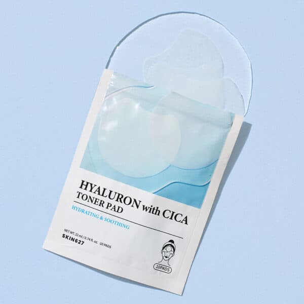 SKIN627 Hyaluron with Cica Toner Pad Ενυδατικά & Καταπραϋντικά Toner Pads 10τμχ 3