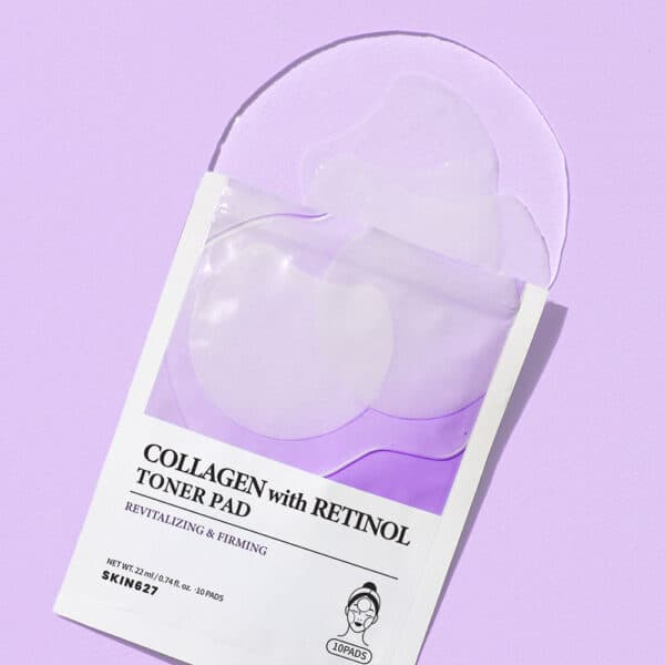SKIN627 Collagen with Retinol Toner Pad Τονωτικά Επιθέματα Σύσφιξης & Αντιγήρανσης 10τμχ 2