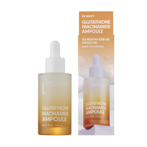 SKIN627 Glutathione Niacinamide Ampoule Brightening Αμπούλα Λάμψης με Γλουταθειόνη & Νιασιναμίδη 34ml 1