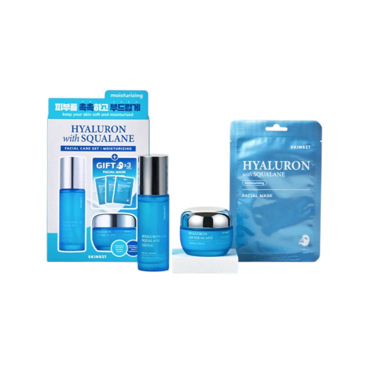 SKIN627 HYALURON with SQUALANE Facial Σετ Εντατικής Ενυδάτωσης & Αναδόμησης 1