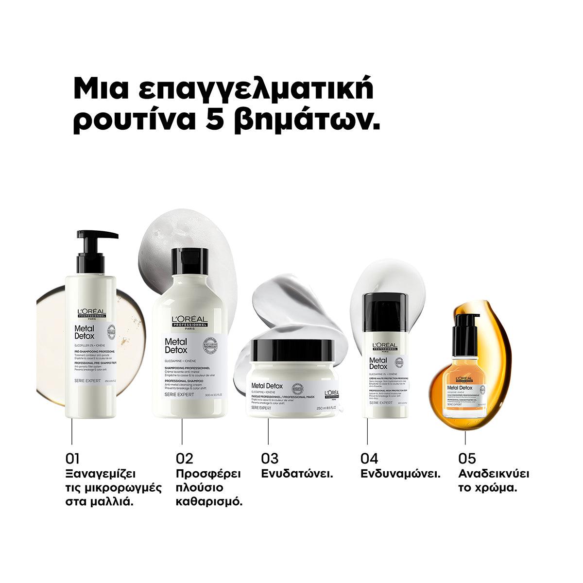 L'Oreal Professionnel Serie Expert Metal Detox Επαγγελματική Περιποίηση Pre-Shampoo 250ml