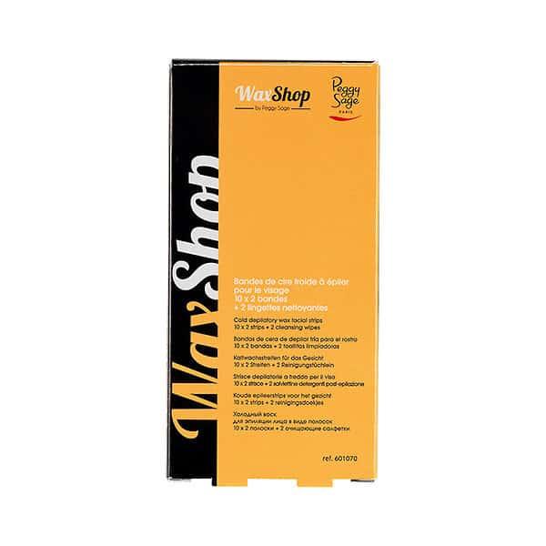 Peggy Sage Cold Depilatory Wax Facial Strips 10x2