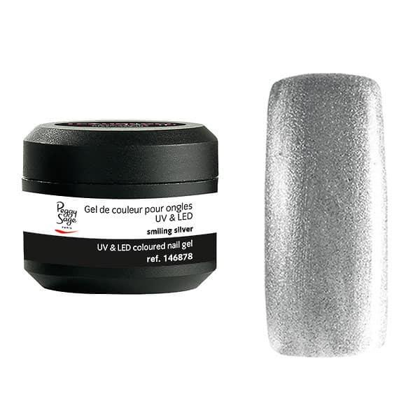 Peggy Sage Coloured UV&LED Nail Gel Smiling Silver 5gr
