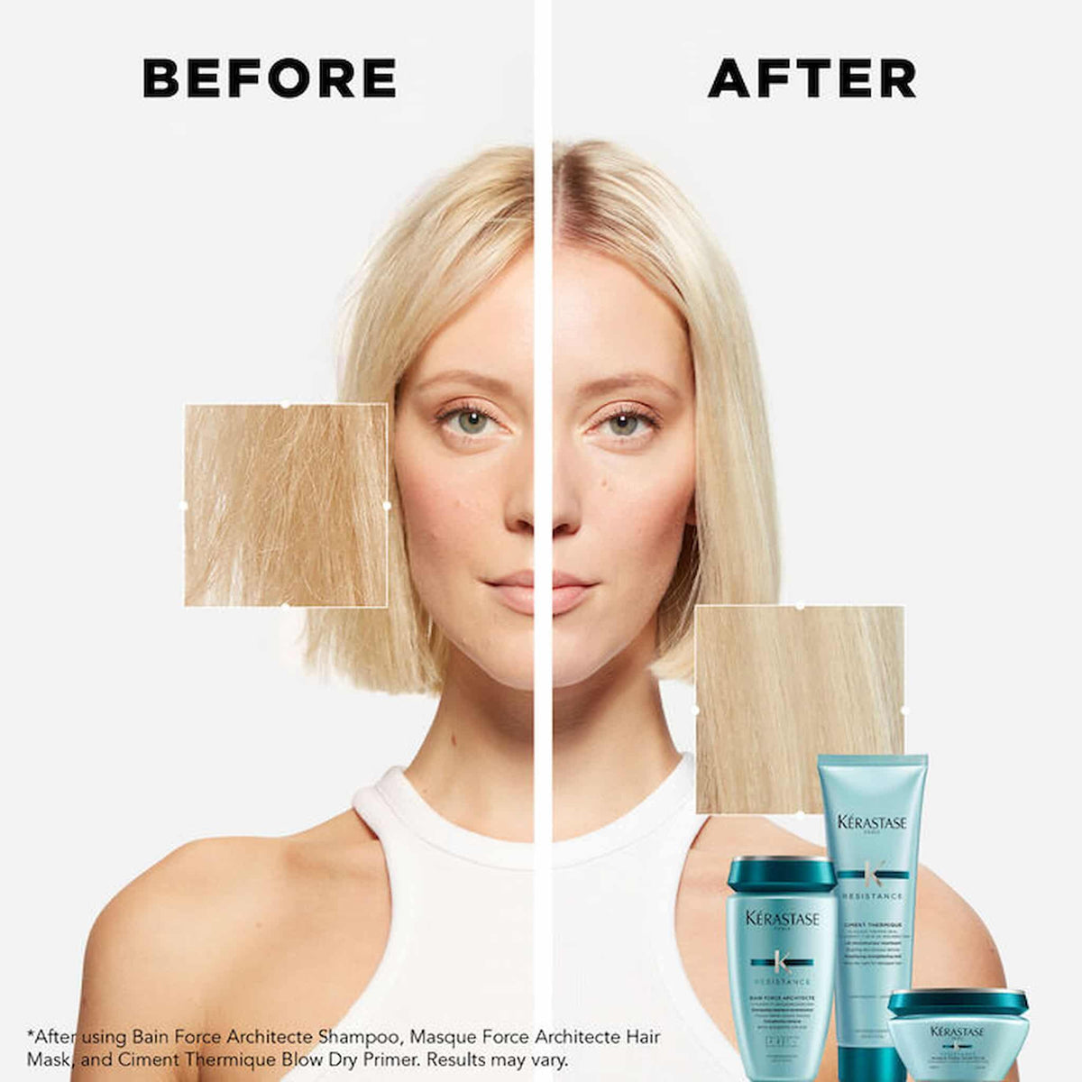 Kerastase Resistance Refill Bain Force Architecte Σαμπουάν Αναδόμησης Μαλλιών 500ml 3