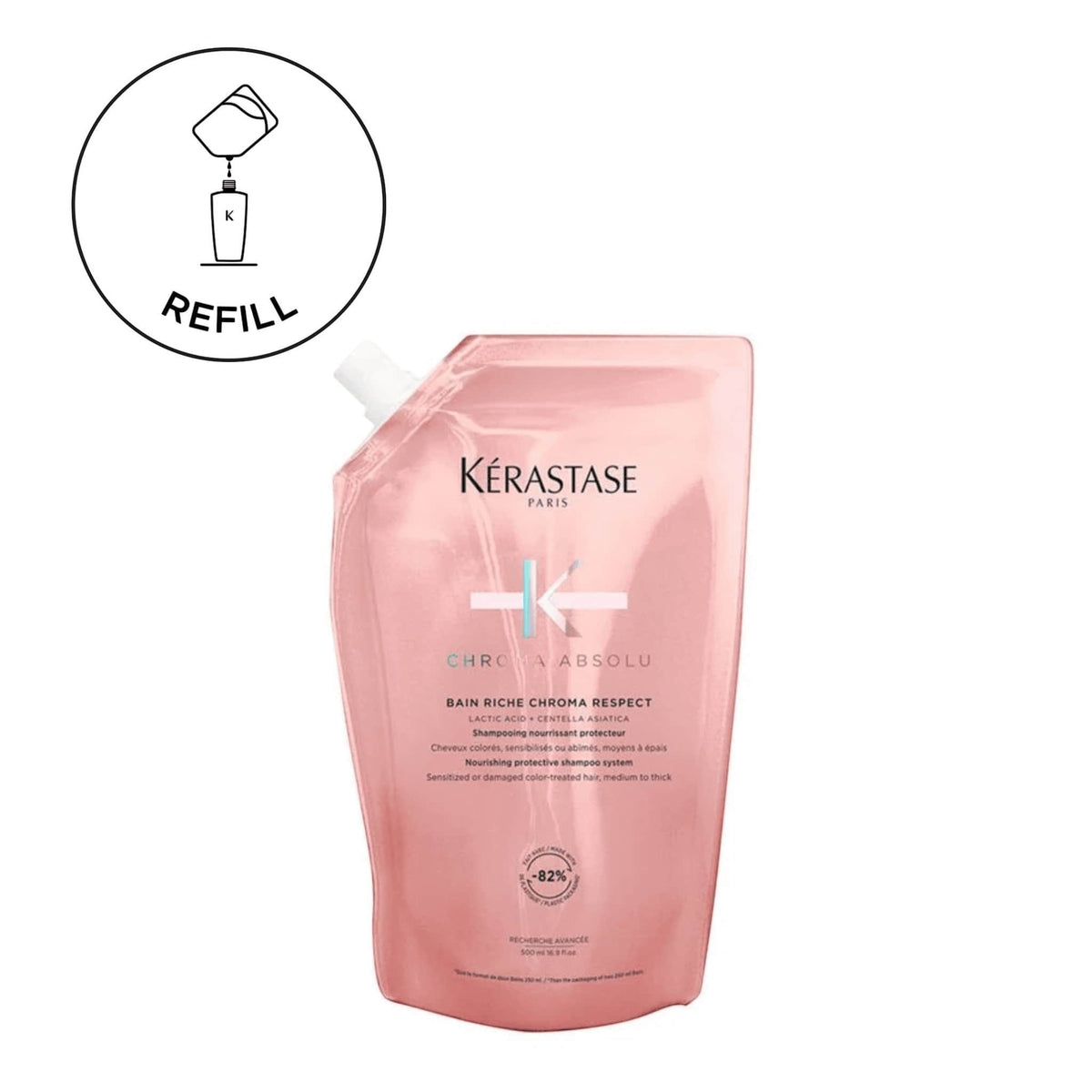 Kerastase Chroma Absolu Bain Riche Chroma Respect Refill Σαμπουάν για Μεσαία έως Χοντρά Βαμμένα Μαλλιά 500ml 1