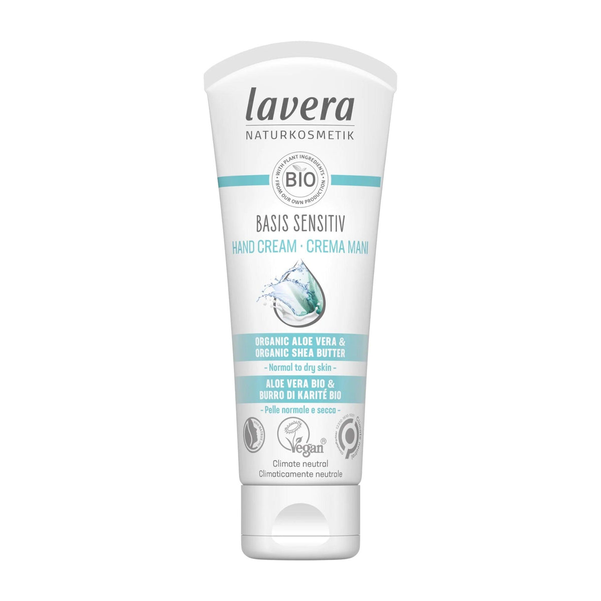 Lavera Basis Sensitiv Hand Cream with Organic Aloe Vera & Organic Shea Butter 75ml