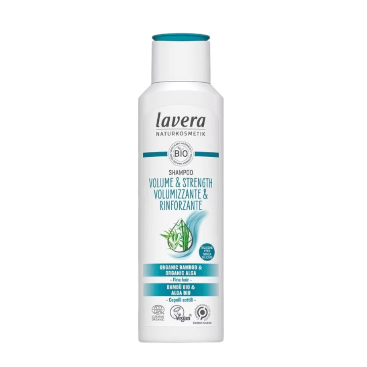Lavera Volume And Strength Shampoo With Organic Bamboo And Organic Alga 250ml
