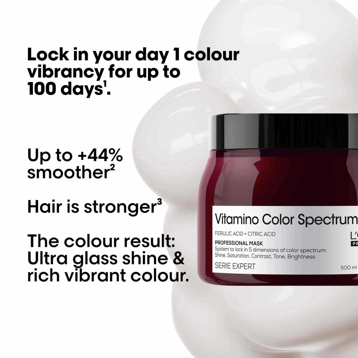 L'Oreal Professionnel Serie Expert Vitamino Color Spectrum Μάσκα για Όλους τους Τύπους Βαμμένων Μαλλιών 500ml 2