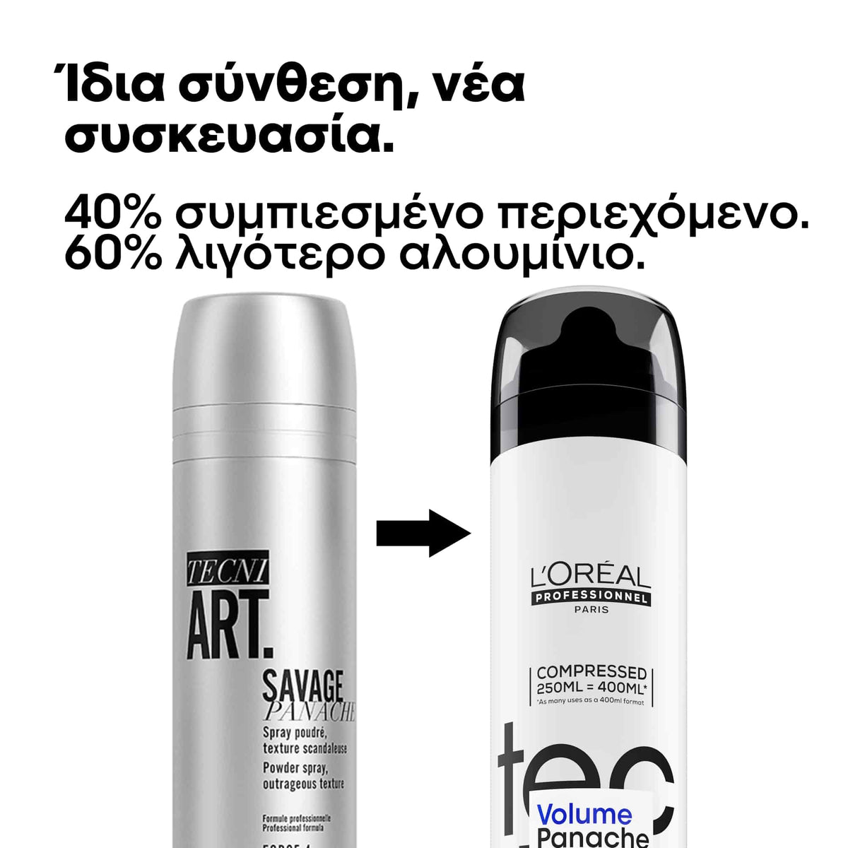 L'Oreal Professionnel Tecni Art Volume Panache Spray Με Πούδρα για Όγκο 250ml 3