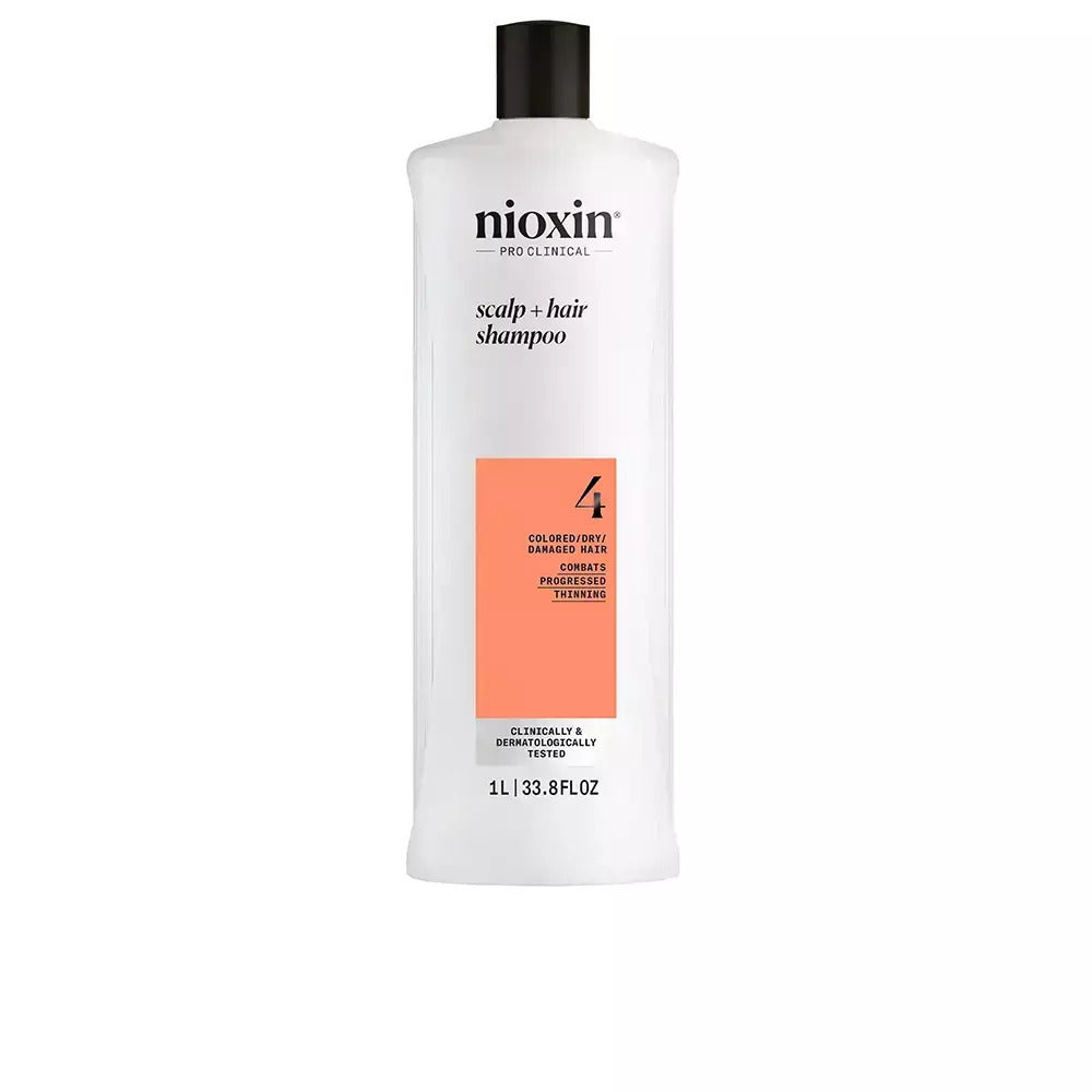 Nioxin Scalp & Hair Σύστημα 4 Σαμπουάν κατά της Τριχόπτωσης για Βαμμένα Μαλλιά 1000ml