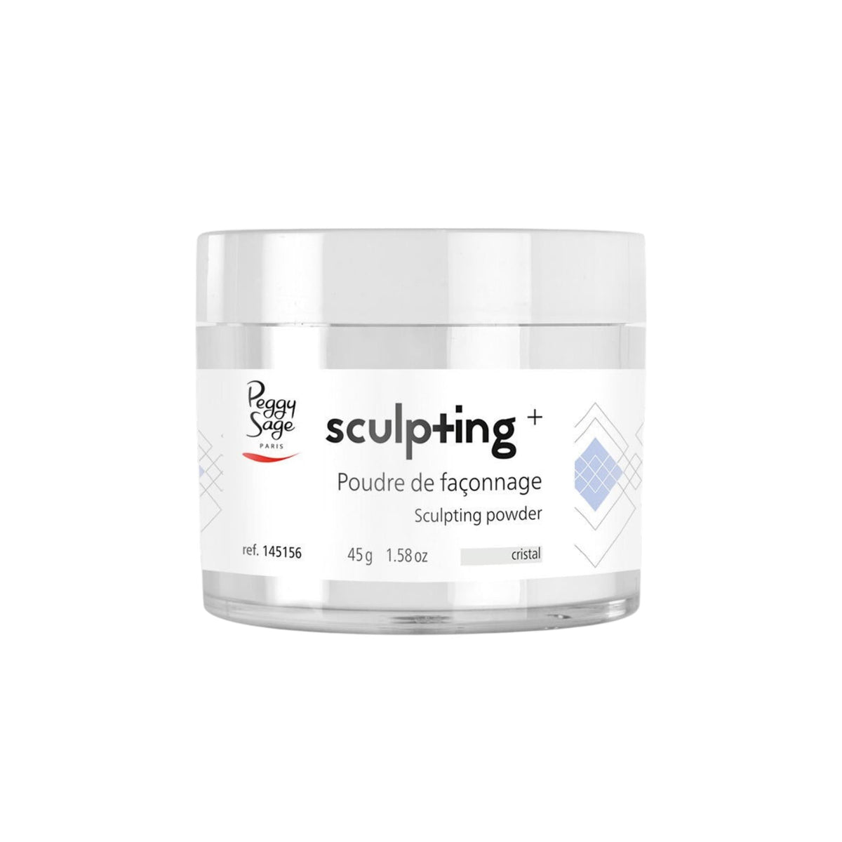 Peggy Sage Sculpting+ Powder Crystal Ακρυλική Πούδρα Νυχιών Διάφανη 45g 1