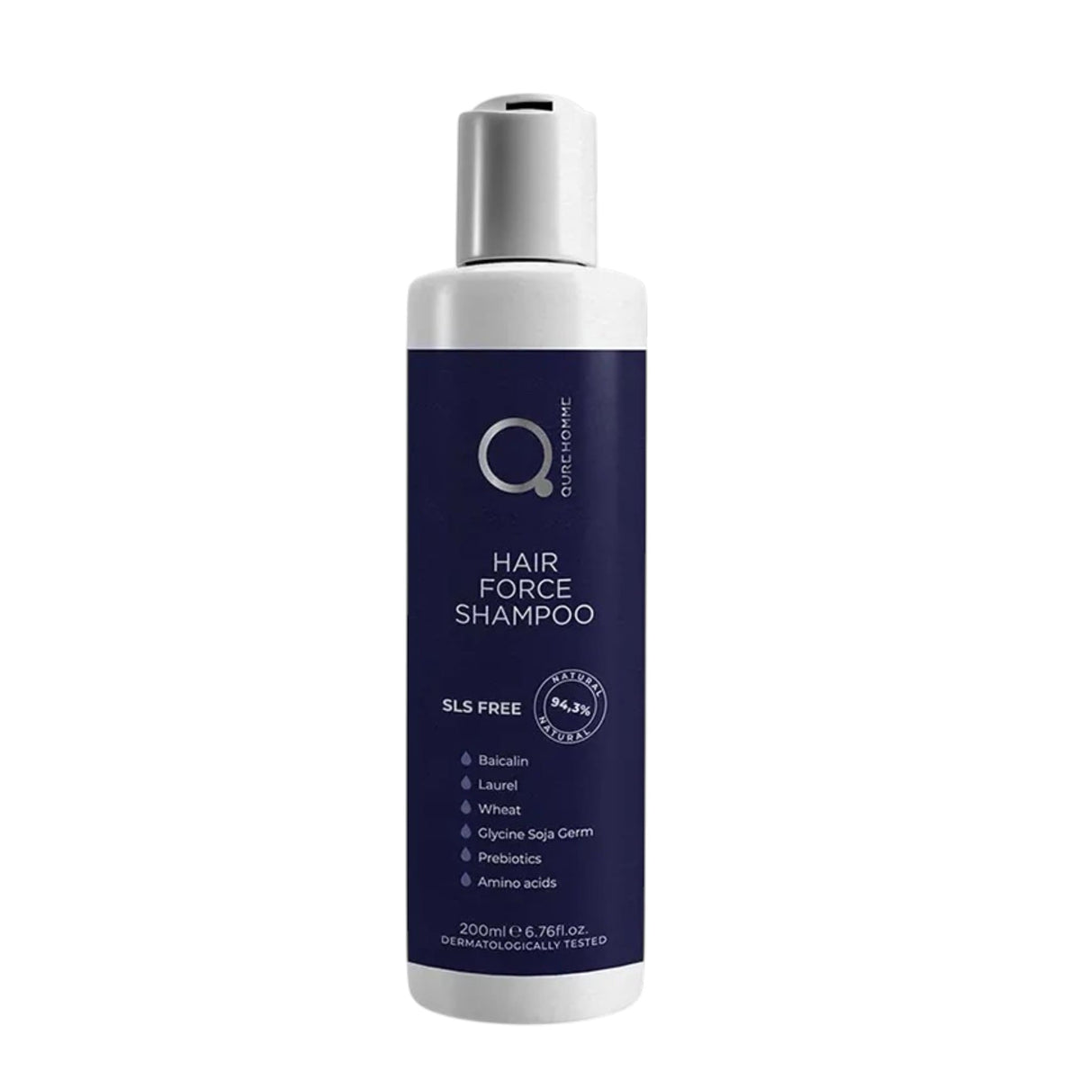 Qure Homme Hair Force Shampoo Σαμπουάν Περιποίησης και Ενδυνάμωσης Κατά της Τριχόπτωσης 200ml 1