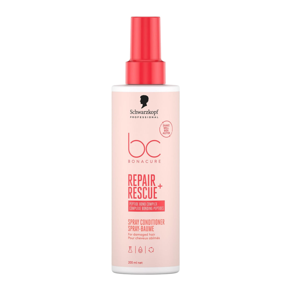 Schwarzkopf Professional BC Bonacure Repair Rescue+ Spray Conditioner Επανόρθωσης για Ταλαιπωρημένα Μαλλιά 200ml 1