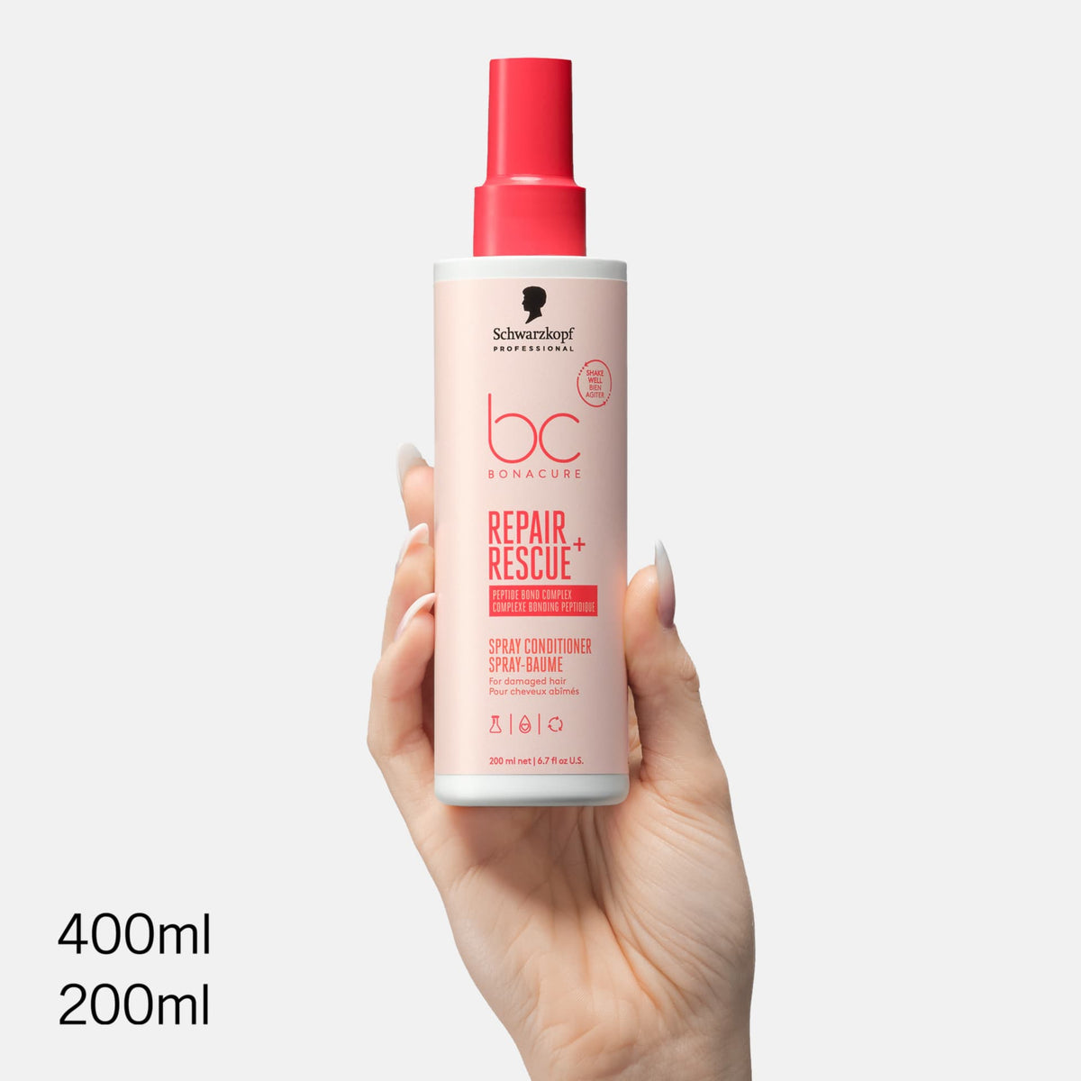 Schwarzkopf Professional BC Bonacure Repair Rescue+ Spray Conditioner Επανόρθωσης για Ταλαιπωρημένα Μαλλιά 200ml 2