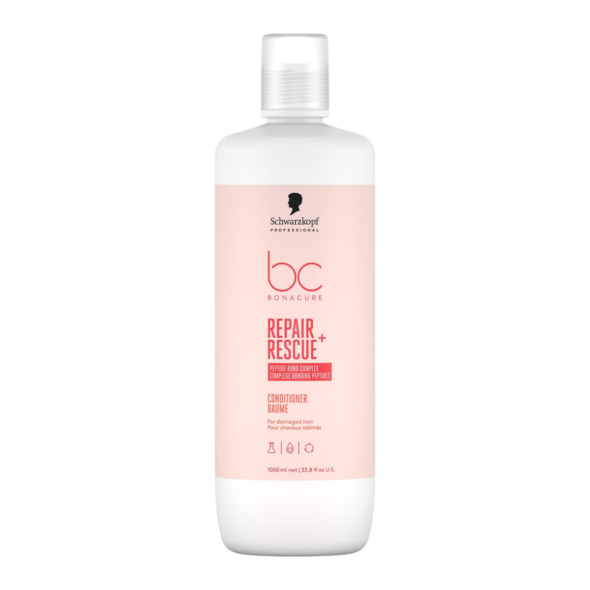 Schwarzkopf Professional BC Bonacure Repair Rescue+ Conditioner Μαλακτική Κρέμα για Ταλαιπωρημένα Μαλλιά 1000ml 1