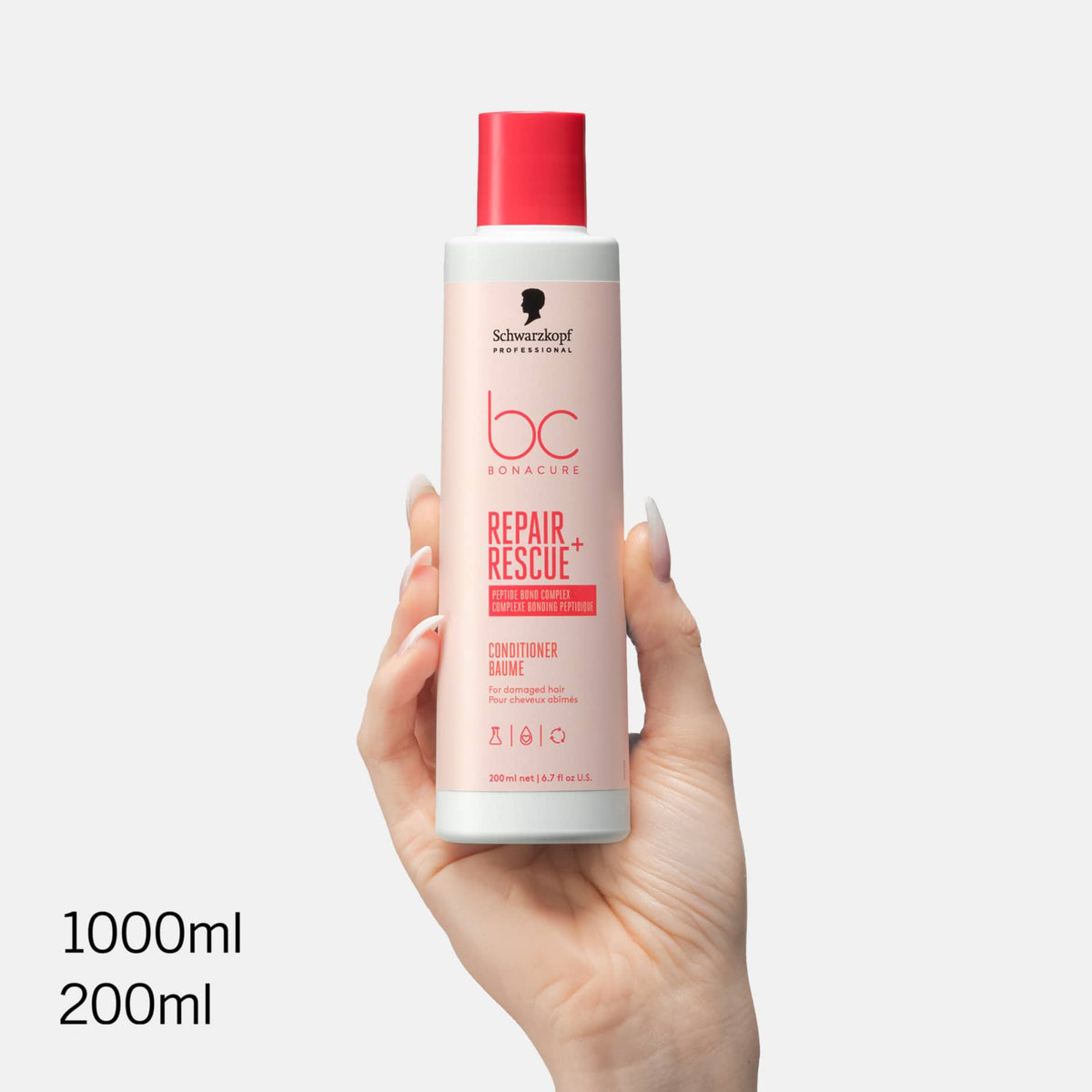 Schwarzkopf Professional BC Bonacure Repair Rescue+ Conditioner Μαλακτική Κρέμα για Ταλαιπωρημένα Μαλλιά 1000ml 2