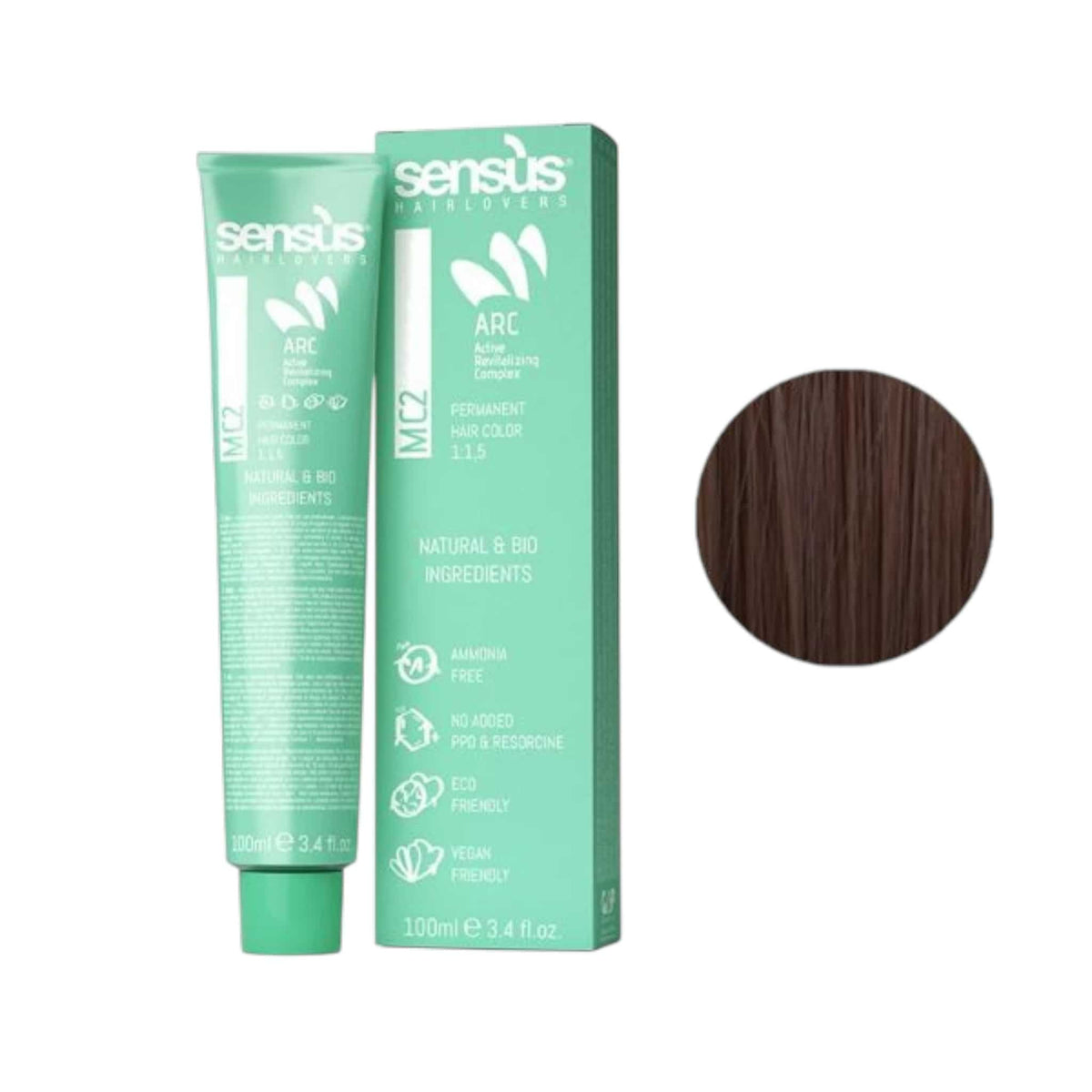 Sensus Mc2 Permanent Hair Color Βαφή Χωρίς Αμμωνία 100ml