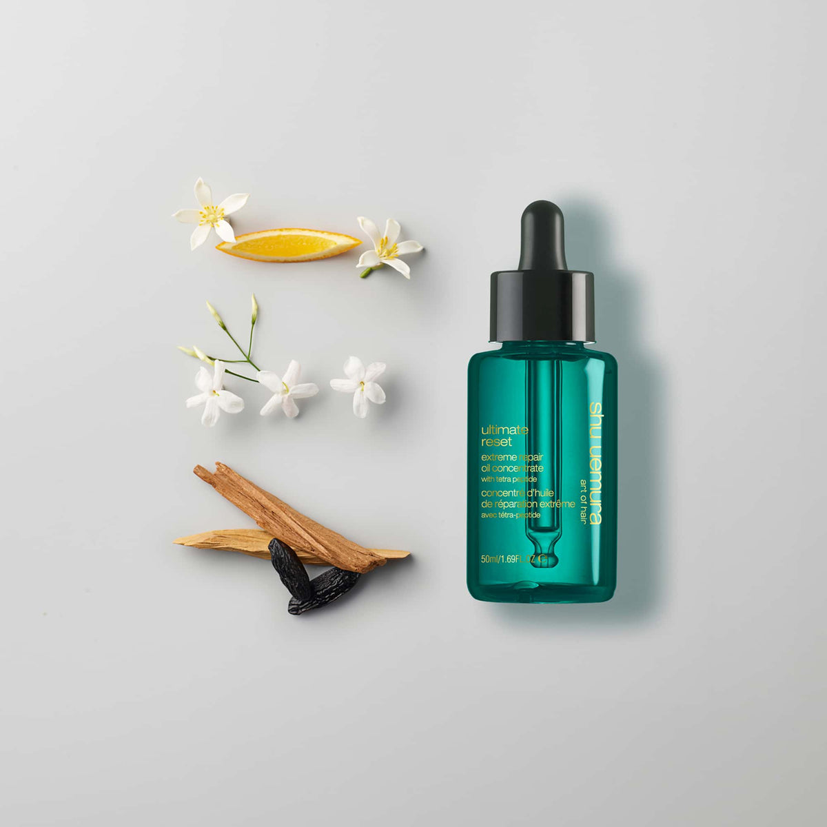 Shu Uemura Art of Hair Ultimate Reset Oil Έλαιο Επανόρθωσης για Πολύ Ταλαιπωρημένα Μαλλιά 50ml 5