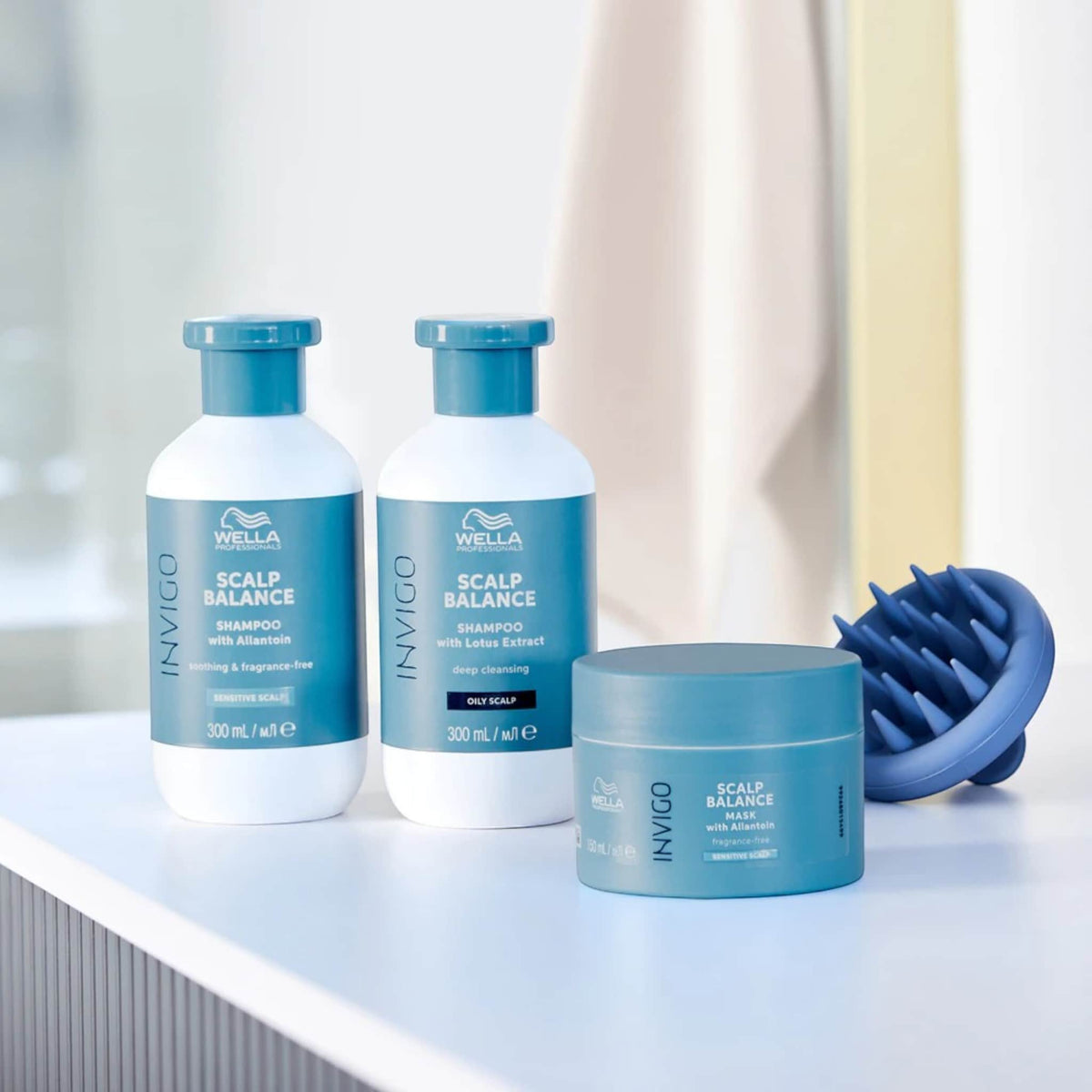 Wella Professionals Invigo Scalp Balance Sensitive Scalp Σαμπουάν για Ευαίσθητο Τριχωτό 300ml 3
