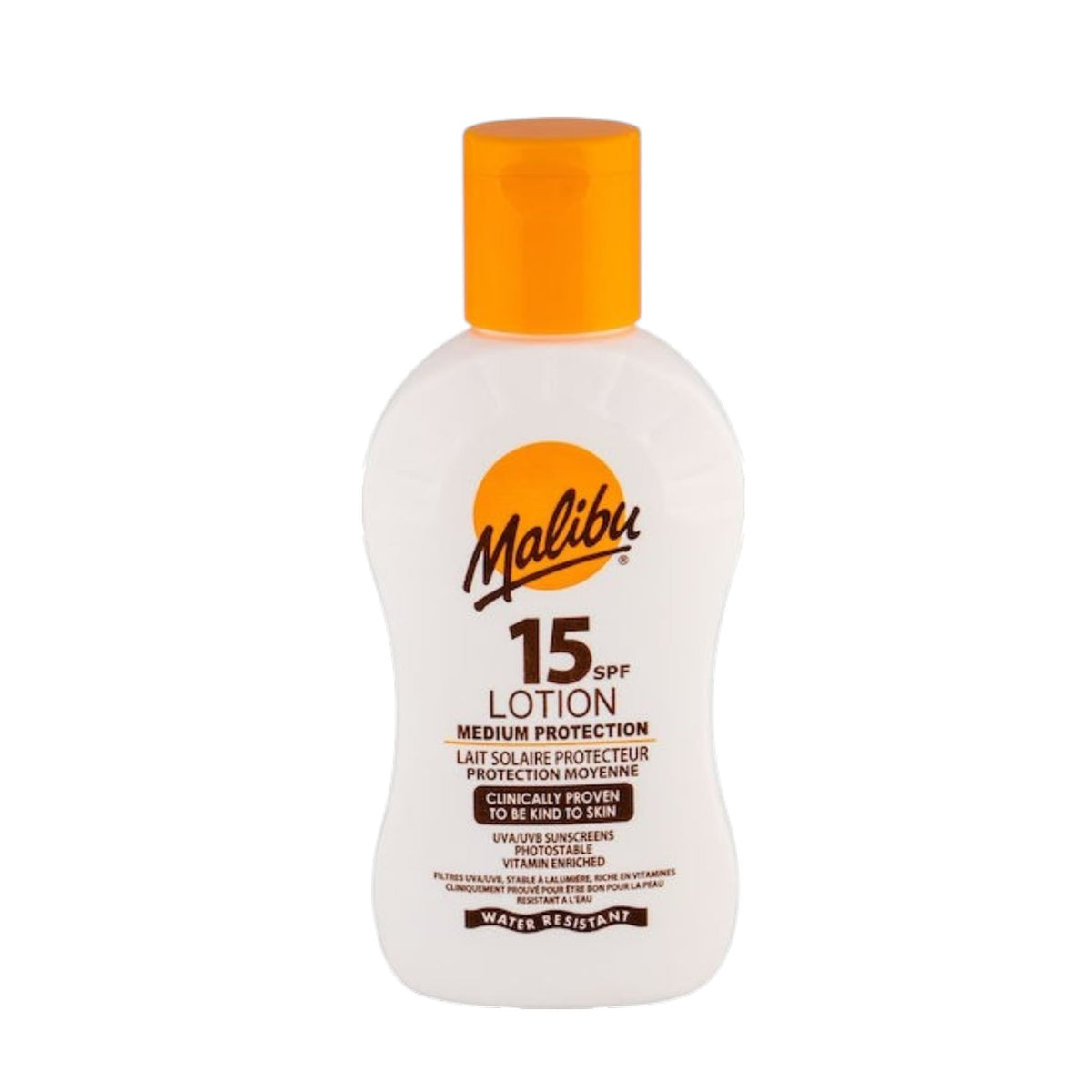 Malibu Lotion Protection Αντηλιακή Αδιάβροχη Λοσιόν για το Σώμα με SPF15 100ml 1