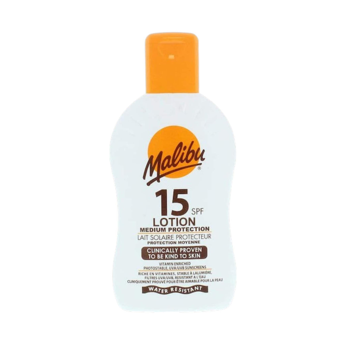 Malibu Lotion Protection Αντηλιακή Αδιάβροχη Λοσιόν για το Σώμα με SPF15 200ml 1